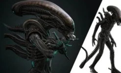 Alien 1979 Figura Movie Masterpiece 1/6 Alien Big Chap
