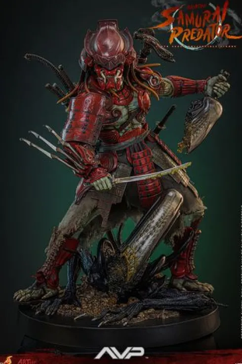 Alien vs Predator Figura Movie Masterpiece 1/6 Akaoni Samurai Predator