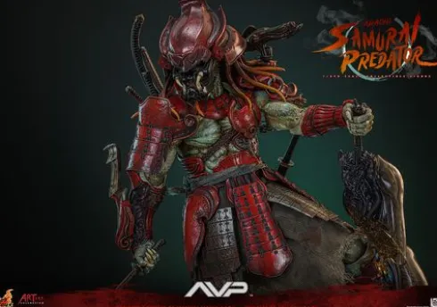Alien vs Predator Figura Movie Masterpiece 1/6 Akaoni Samurai Predator