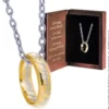 Anillo Único Oro Chapado sobre Plata de Ley El Señor de los Anillos