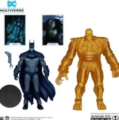 Arham City Pack de 2 Figuras DC Multiverse Batman & Solomon Grundy (Gold Label) 18 cm