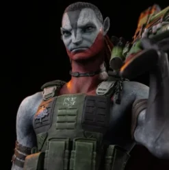 Avatar 3: Fire and Ash Estatua Art Scale 1/10 Miles Quaritch 36 cm