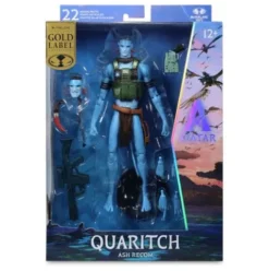 Avatar: Fire and Ash Figura Quaritch (Ash Recom) (Gold Label) 18 cm