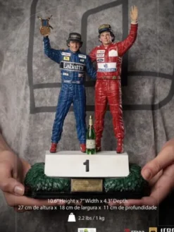 Ayrton Senna Estatua 1/10 Deluxe Art Scale Alain Prost & Ayrton Senna (The Last Podium 1993) 27 cm