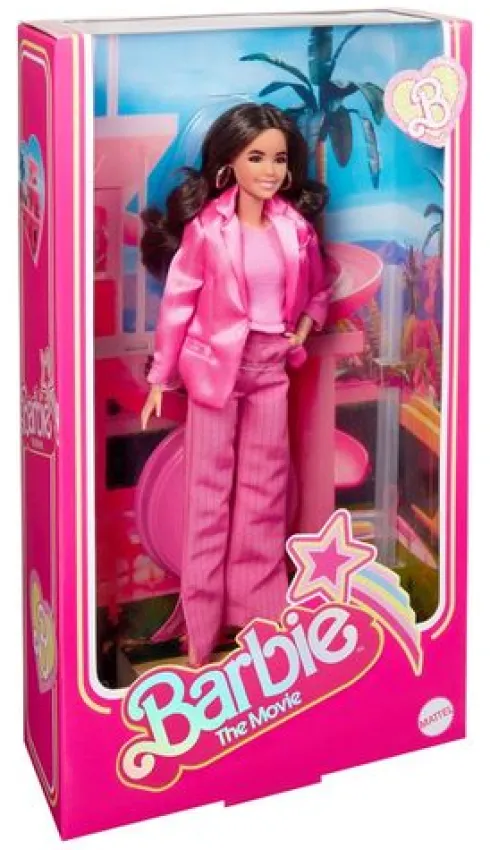 Barbie The Movie Muñeca Gloria Wearing Pink Power Pantsuit