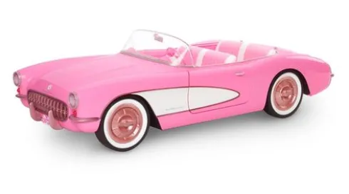 Barbie The Movie Vehículo Pink Corvette Convertible