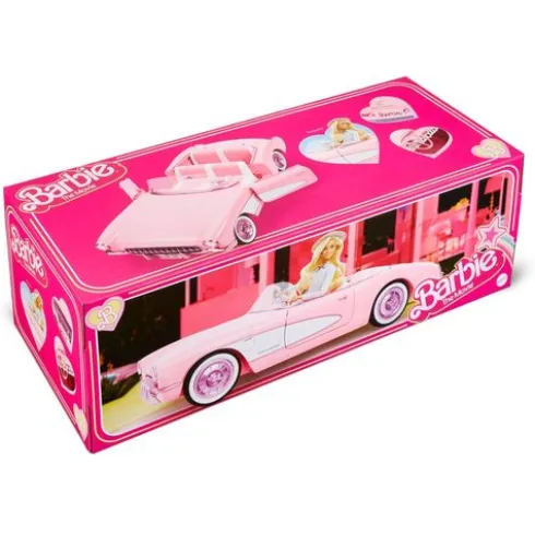 Barbie The Movie Vehículo Pink Corvette Convertible