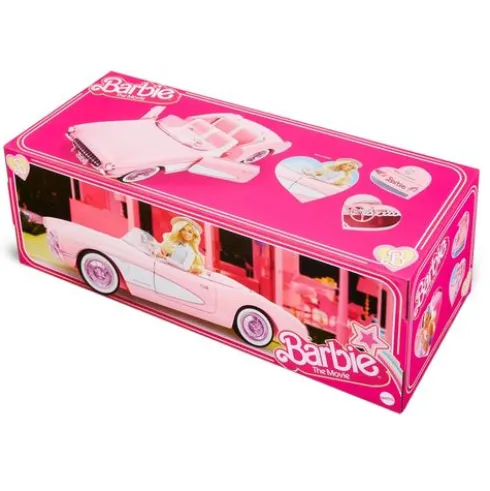 Barbie The Movie Vehículo Pink Corvette Convertible