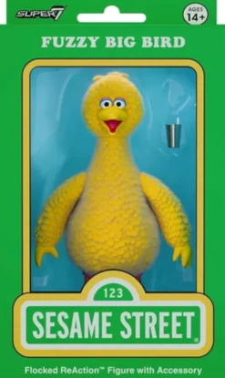 Barrio Sésamo ReAction Figura Big Bird (Flocked)