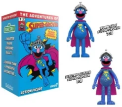 Barrio Sésamo ReAction Figura Super Grover (W/Chase)