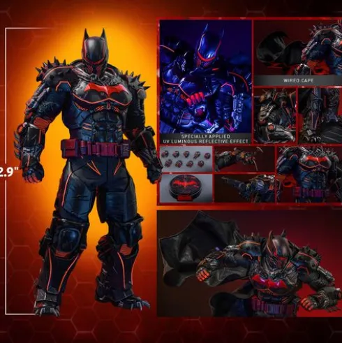 Batman Arkham Origins Figura Videogame Masterpiece 1/6 XE Suit Hellbat Version Hot Toys Exclusive 33 cm