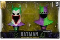 Batman DC Direct Mini Réplica 1/3 Pack de 2 Máscaras de Batman Hush & Knightfall (Jokerized) (Gold Label) 18 cm