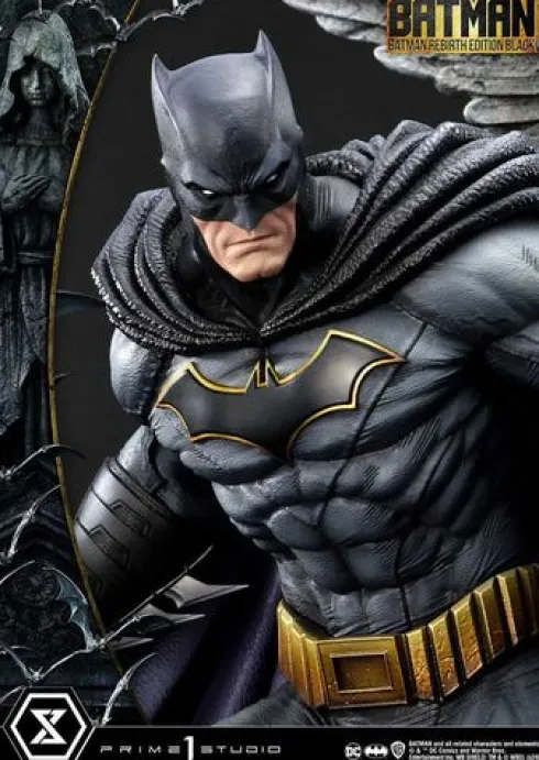 Batman Estatua Ultimate Premium Masterline Series 1/4 Batman Rebirth Edition Black Deluxe Bonus Version 71 cm