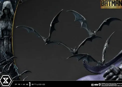 Batman Estatua Ultimate Premium Masterline Series 1/4 Batman Rebirth Edition Black Deluxe Bonus Version 71 cm