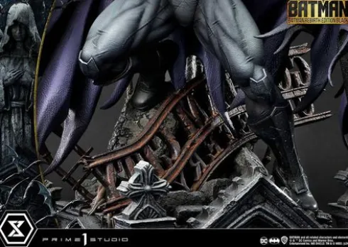 Batman Estatua Ultimate Premium Masterline Series 1/4 Batman Rebirth Edition Black Deluxe Bonus Version 71 cm