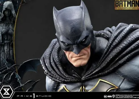 Batman Estatua Ultimate Premium Masterline Series 1/4 Batman Rebirth Edition Black Deluxe Bonus Version 71 cm