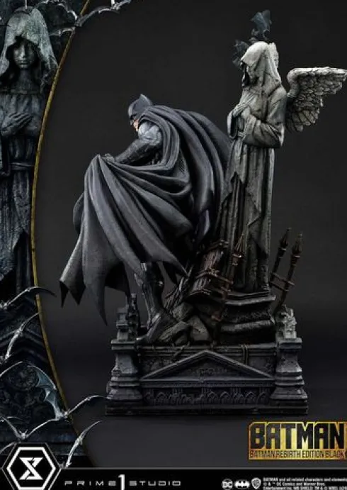 Batman Estatua Ultimate Premium Masterline Series 1/4 Batman Rebirth Edition Black Deluxe Bonus Version 71 cm