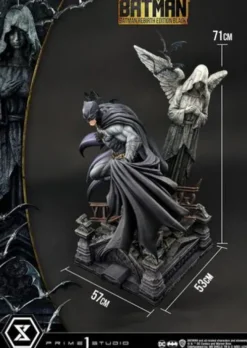 Batman Estatua Ultimate Premium Masterline Series 1/4 Batman Rebirth Edition Black Deluxe Bonus Version 71 cm