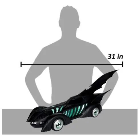 Batman Forever DC Multiverse Figura con Vehículo Alfred Pennyworth & Batmobile (Gold Label) 79 cm