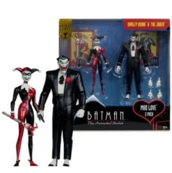 Batman: la serie animada DC Direct Figuras Harley Quinn & The Joker (Mad Love) (Gold Label) 18 cm