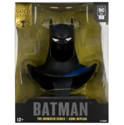 Batman: The Animated Series 1992 DC Direct Mini Réplica 1/3 Máscara de Batman Gold Label 19 cm