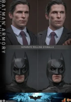 Batman The Dark Knight Figura Movie Masterpiece 1/6 Batman Armory with Bruce Wayne 2.0