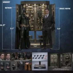 Batman The Dark Knight Figura Movie Masterpiece 1/6 Batman Armory with Bruce Wayne 2.0