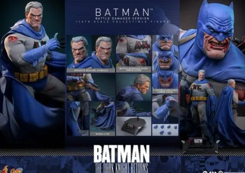 Batman: The Dark Knight Returns Figura Comic Masterpiece 1/6 Batman (Battle Damaged Version) 32 cm