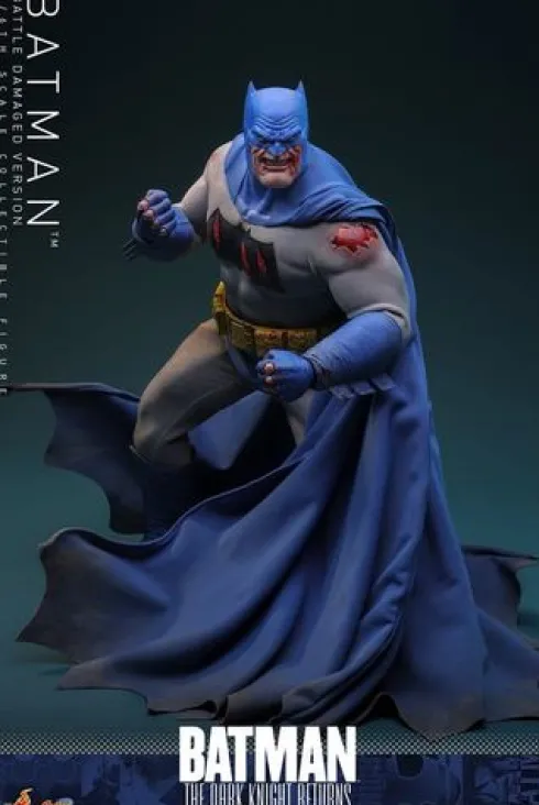 Batman: The Dark Knight Returns Figura Comic Masterpiece 1/6 Batman (Battle Damaged Version) 32 cm