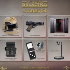Battlestar Galactica Figura 1/6 Lieutenant Starbuck 15 cm
