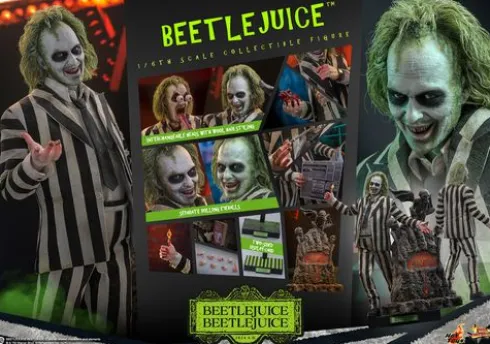 Beetlejuice Bitelchus Figura Movie Masterpiece 1/6 Beetlejuice
