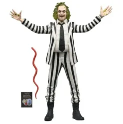 Beetlejuice 1988 Figura Beetlejuice Black and White Striped Suit 18 cm
