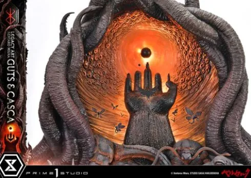 Berserk Estatua Legacy Art Kentaro Miura 1/4 Guts & Casca Bonus Version 72 cm