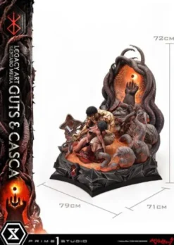 Berserk Estatua Legacy Art Kentaro Miura 1/4 Guts & Casca Bonus Version 72 cm