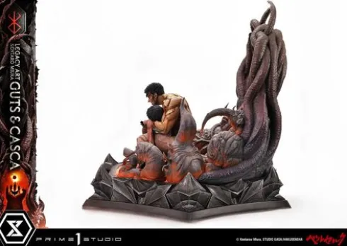 Berserk Estatua Legacy Art Kentaro Miura 1/4 Guts & Casca Bonus Version 72 cm