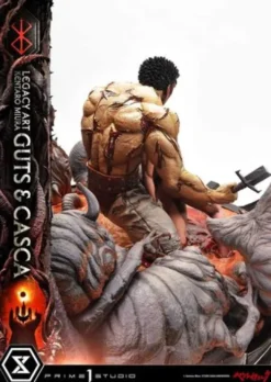 Berserk Estatua Legacy Art Kentaro Miura 1/4 Guts & Casca Bonus Version 72 cm