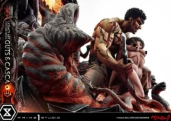 Berserk Estatua Legacy Art Kentaro Miura 1/4 Guts & Casca 72 cm