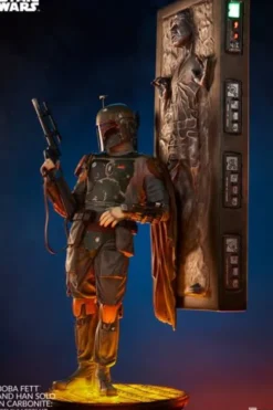 Boba Fett and Han Solo in Carbonite Premium Format Star Wars