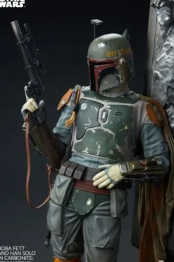 Boba Fett and Han Solo in Carbonite Premium Format Star Wars