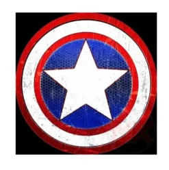 Camiseta Mujer Escudo Clásico Capitan América Marvel