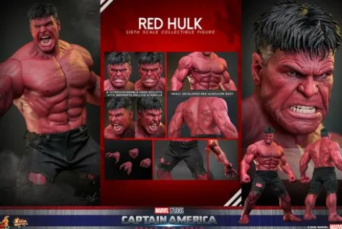 Captain America: Brave New World Figura Movie Masterpiece 1/6 Red Hulk 47 cm