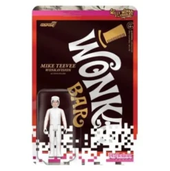 Charlie y la fabrica de chocolate (1971) Figura ReAction Wave 03 Mike Teevee (White Suit) 10 cm