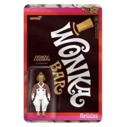 Charlie y la fabrica de chocolate (1971) Figura ReAction Wave 03 Oompa Loompa 10 cm