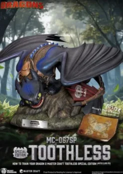Cómo Entrenar A Tu Dragón 2 Estatua Master Craft Toothless 38 cm