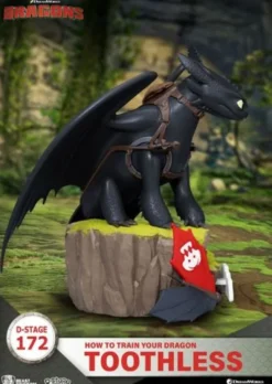 Cómo Entrenar A Tu Dragón Estatua toothless 14 cm