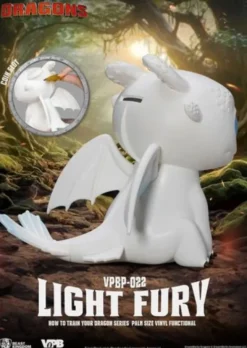 Cómo entrenar a tu dragón Vinyl huchas Light Fury 12 cm