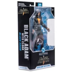DC Black Adam Movie Figura Black Adam with Cloak 18 cm