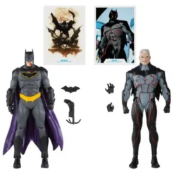 DC Collector Figuras Paquete de 6 Omega (Unmasked) & Batman (Bloody)(Gold Label) 18 cm