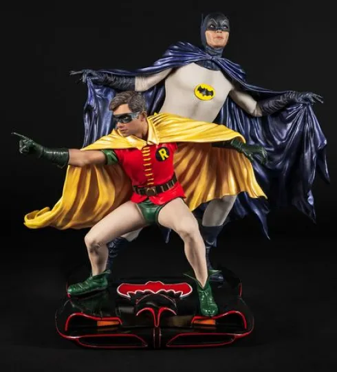 DC Comics Estatua PVC 1/8 Diorama Batman & Robin 1966 23 cm