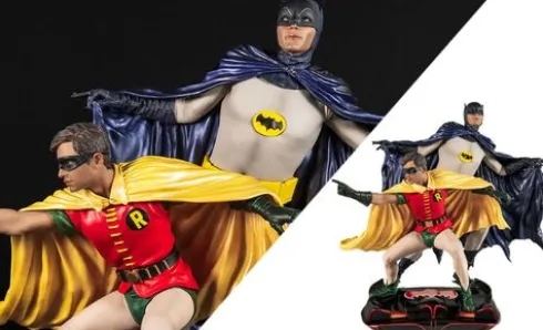 DC Comics Estatua PVC 1/8 Diorama Batman & Robin 1966 23 cm